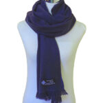 12X60 Pure Cashmere Muffler 3 Ply Twill Weave