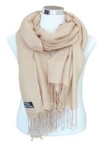 36X80 Pure Cashmere Shawl Fine Ring Twill Weave