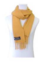 10X65 Pure Cashmere Muffler 4 Ply Twill Weave