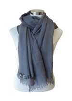 39X80 Pure Cashmere Hand Felted Extra Shawl Basket Weave