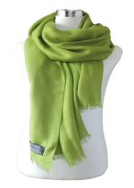 32X76 Pure Cashmere Stole Fine Ring Twill Weave