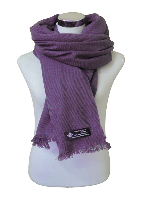 3 ply Twill Shawl 36X80 Pure Cashmere Shawl 3 Ply Twill Weave - Image 1